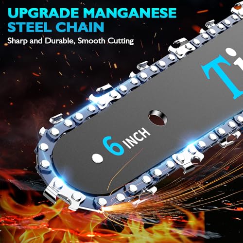 image for Tietoc Mini Chainsaw, 6 Inch Chain Saw Cordless, 880W Powerful Electri