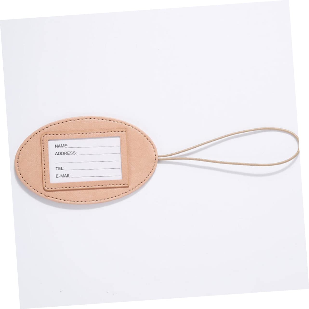 Healeved 3 Set Etichetta Bagaglio in Pelle Etichetta Di Identificazione Del Bagaglio Etichetta Della Carta D'imbarco Etichette Etichetta Bagaglio Portatile Pelle Sintetica 3 Pezzi*3