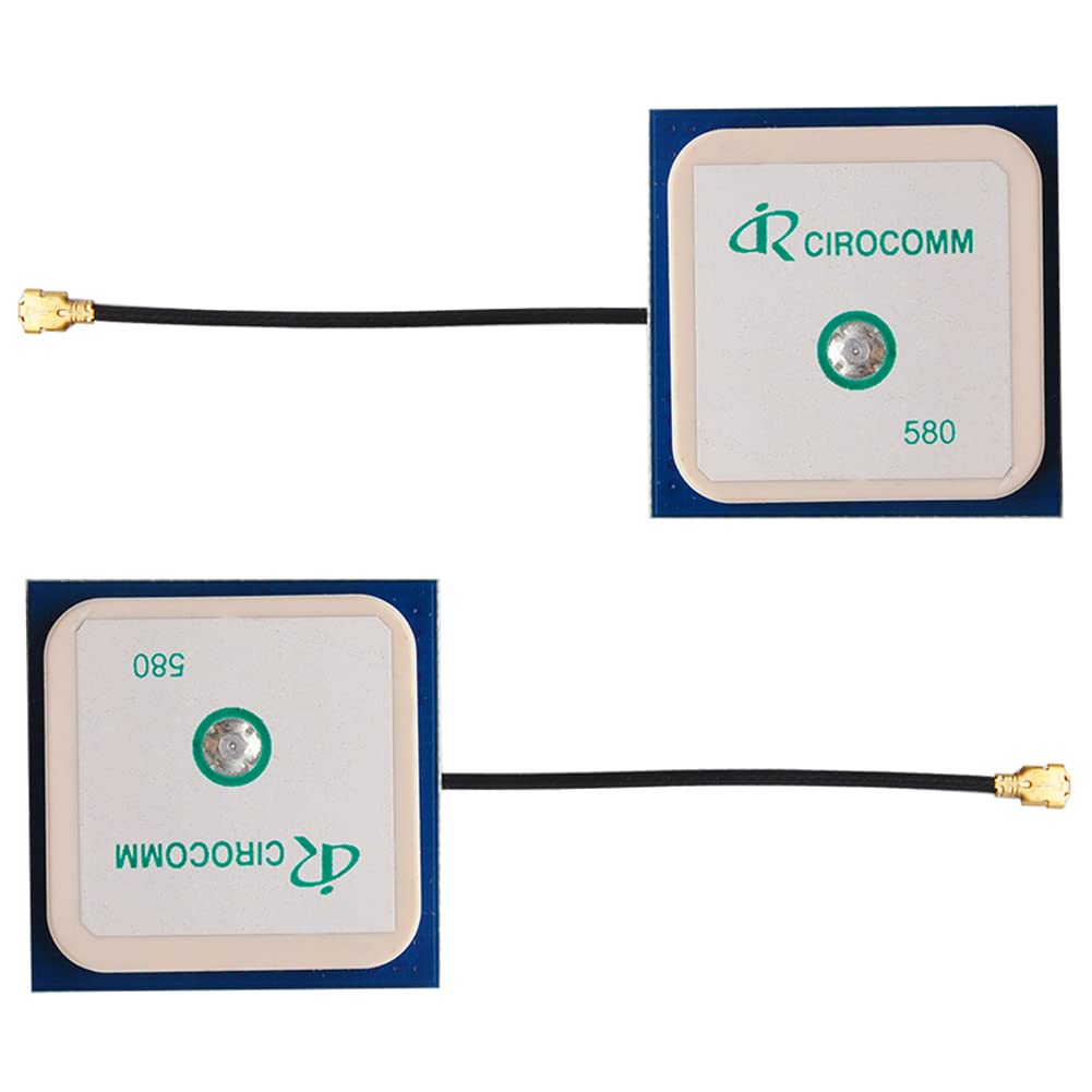 2PCS 32dB High Gain GPS Antenna Built-in BT-580 Ceramic Active IPEX1.0 Antenna 25x25x2mm Center Frequency 1575.42MHZ