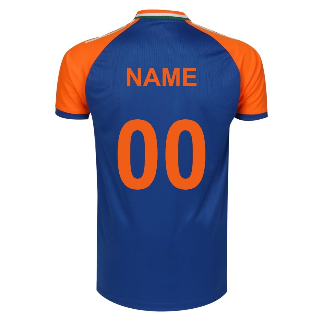 KNKCricket India Jersey T20 WC 2024 Fan Supporter T-Shirt Cricket Team Uniform Kids to Adult