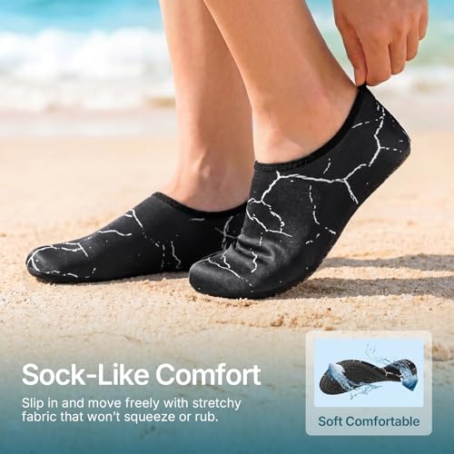 Image of Water Shoes for Women Men Quick-Dry Aqua Socks Swim Beach Outfits Barefoot Yoga Exercise Wear Sport Accessories Pool Camping Must Haves River Hiking Adult Youth Size