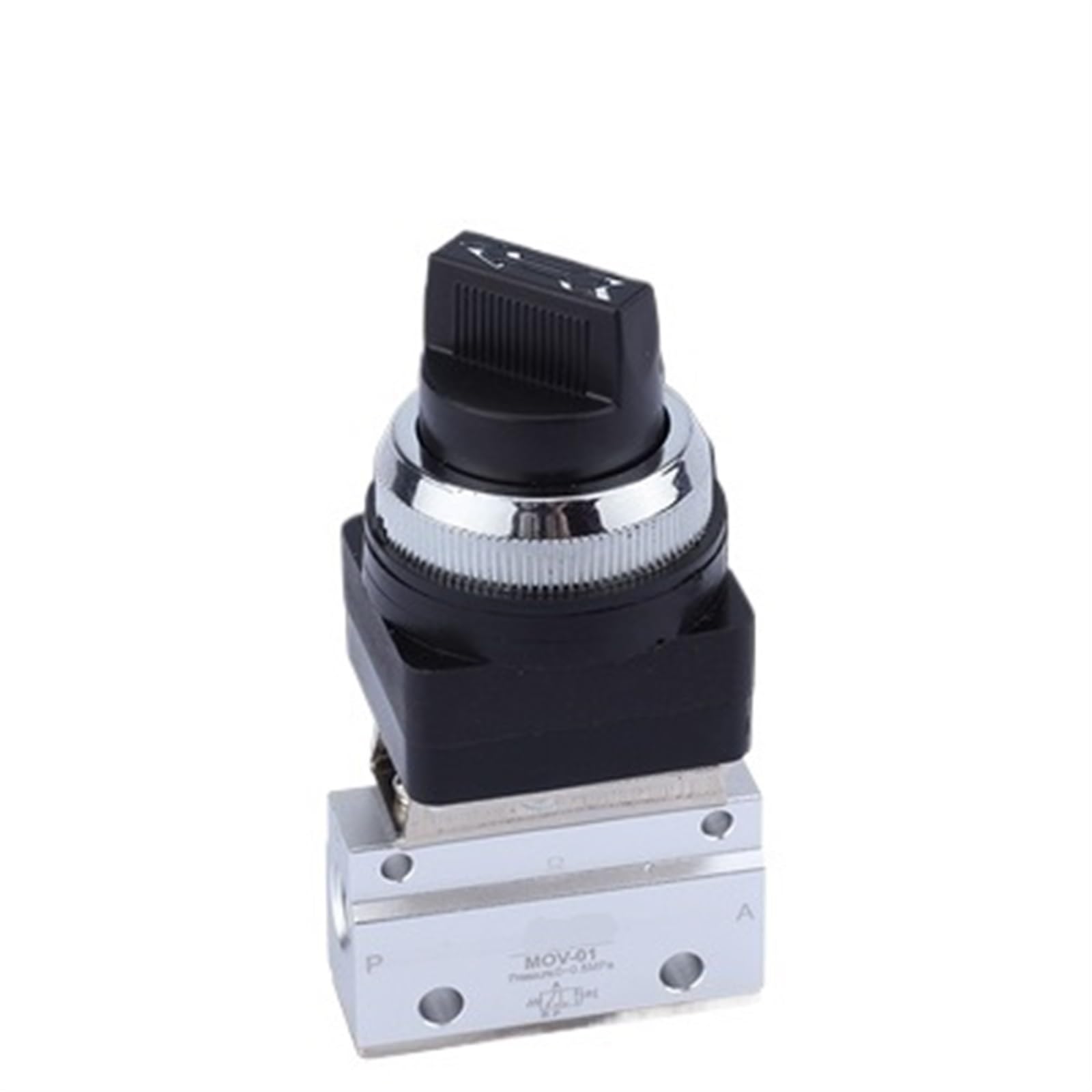 Válvula neumática de 3 vías y 2 posiciones para control mecánico fluido de aire de 1/8