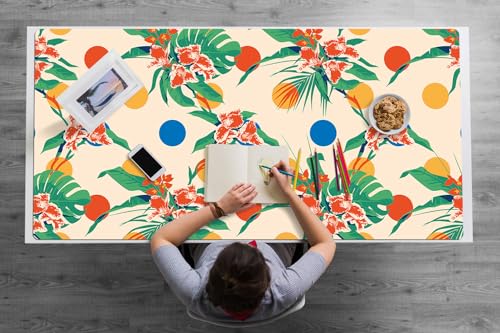 Tapis de bureau antidérapant fini les rayures avec ce sous-main imperméable vinyle 120x60 cm