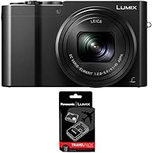 Panasonic ZS100 LUMIX 4K 20 MP Digital Camera with Wi-Fi Black DMC-ZS100K ZS60 ZS100 LX100 Travel Bundle - Includes Battery & Charger