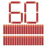 Little Valentine 60 Stück 9,5cm Mega Dart Schäumen Mega Pfeile Nachfüllpackung für N-Strike Mega Series - Rot