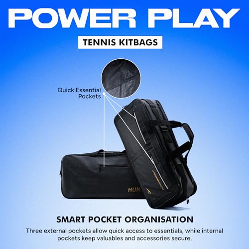 Image of Hundred Power Play Kit Bag | Spacious Raquet Sports Kit Racket Bag with Large Compartment for Badminton and Tennis Rackets, Shoes & Gear - Ideal for Sports, Gym & Travel | Unisex Design