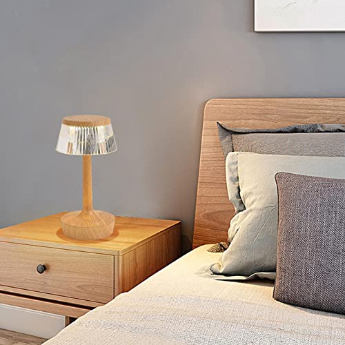 Image of (16 Color Portable Cordless LED Table Lamp with Touch Sensor - RGB Dimmable and Adjustable Brightness, Rechargeable Lamp with Remote Control, Desk Lamp for Living Room, Bedroom.