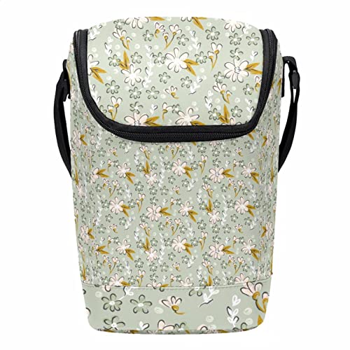 Lonchera para el trabajo y evitar comer fuera con bolsa floral 2