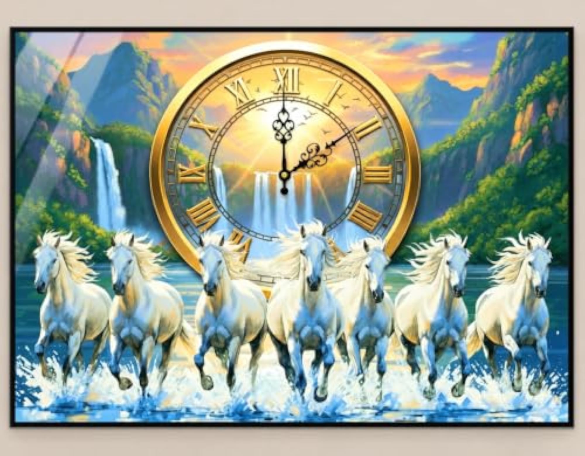 Vastu Wall Clock Large Size with Positive Design