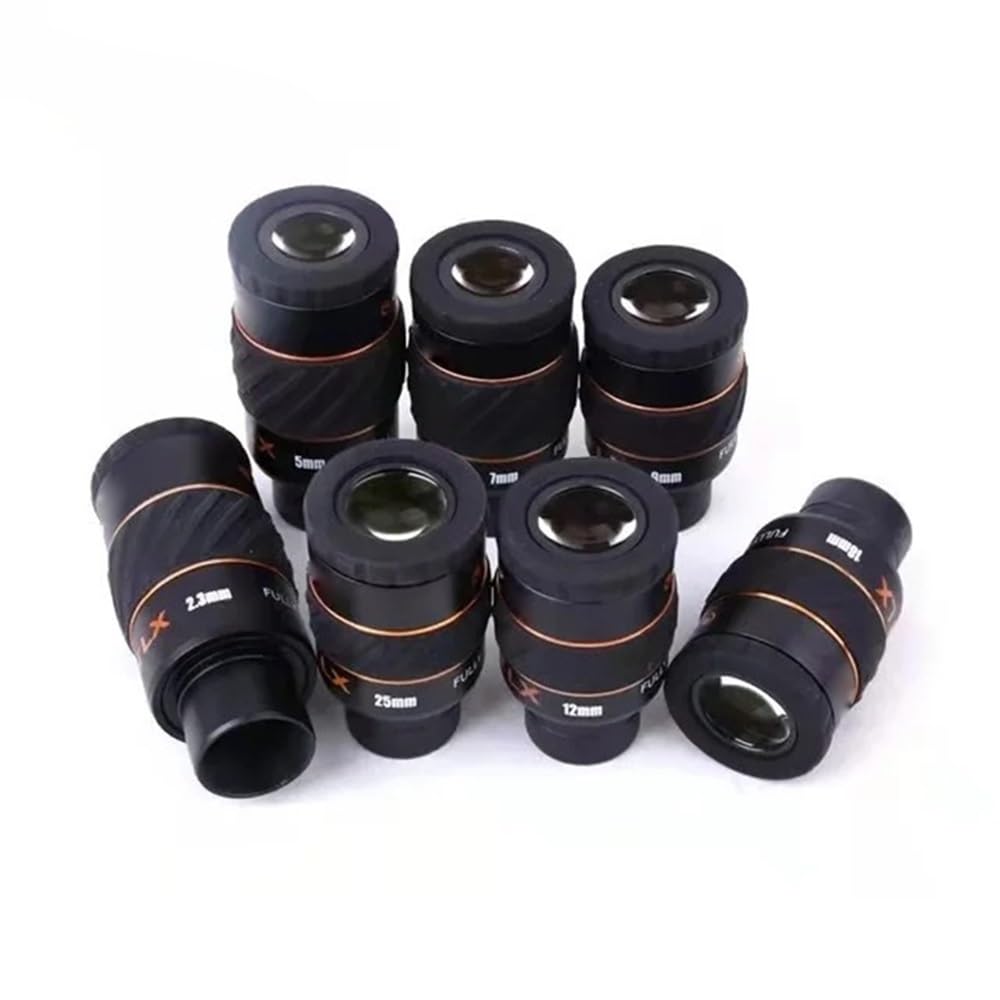 LX 2,3/5/7/9/12/18/25 mm okular, szerokokątny 60 stopni, teleskop planetarny, 1,25", astronomiczne akcesoria teleskopowe