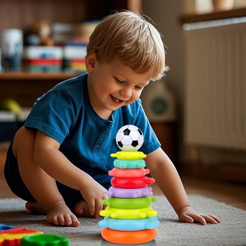 Jeu sensoriel d'empilage pour la motricité fine des petits