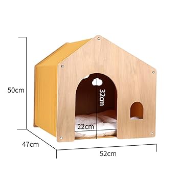 Amazon | [ADSNS] ペットハウス ハウス 小屋 W52×D47×H50cm 屋根