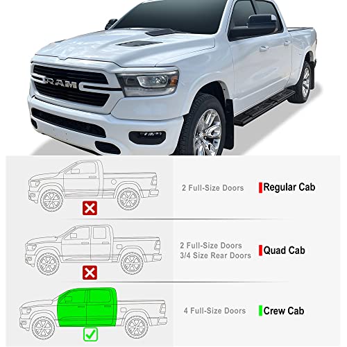 Estribos laterales negros compatibles Ram 1500 2019-2026 miniatura 2
