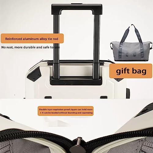 Travel Luggage Sets, Set of 2 Pieces of Suitcases with Wheels, Large-Capacity Storage Space, Multi-Level Adjustment Lever, Suitcase for Women,Gray (Gray)3