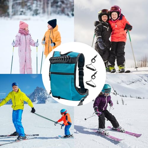Ski Harness Trainer,Ski and Snowboard Harness Trainer for Kids,Child Ski Harness with Backpack for The Speed Control of Skiing and Snowboarding,for Toddler Snowboard Beginners - Thumbnail 4