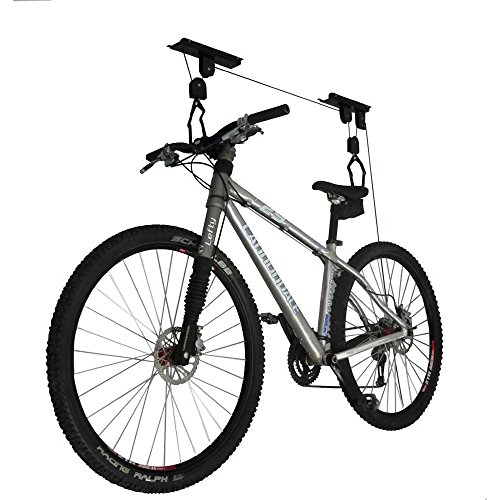 RAD Sportz Bicycle Hoist Quality Garage Storage Bike Lift with 100 lb Capacity Even Works as Ladder Lift Premium Quality