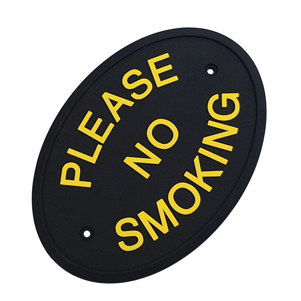 Flexible Garden Wall Gate Plaque Sign Plate Plaque Please NO Smoking