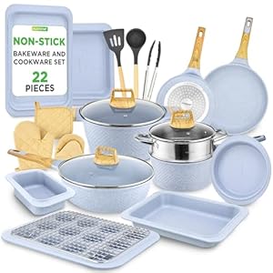 NutriChef 22‑Piece Non‑Stick Ce...