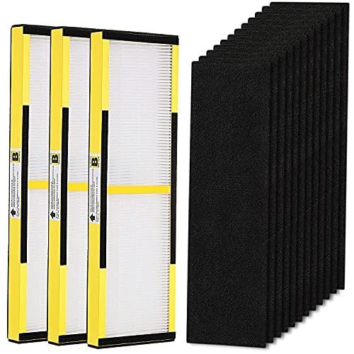Image of 3 Pack FLT4825 Filter B Replacement with Activated Carbon Pre-Filters Compatible with Air Purifier AC4825 AC4300 AC4800 AC4900 AC4850