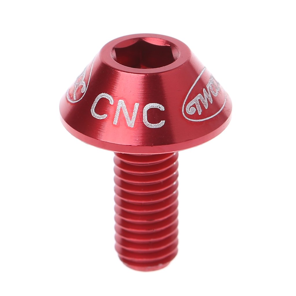 FGDTREE 2Pcs M5x10mm Aluminum Alloy Bicycle Water Bottle Cage Bolt Holder Screw New Bolt Screw Set Bolt Screw Extractor Bolt Screw Containers Bolt Screw for Plate Bolt Screw Gauge Bolt Screw Bin