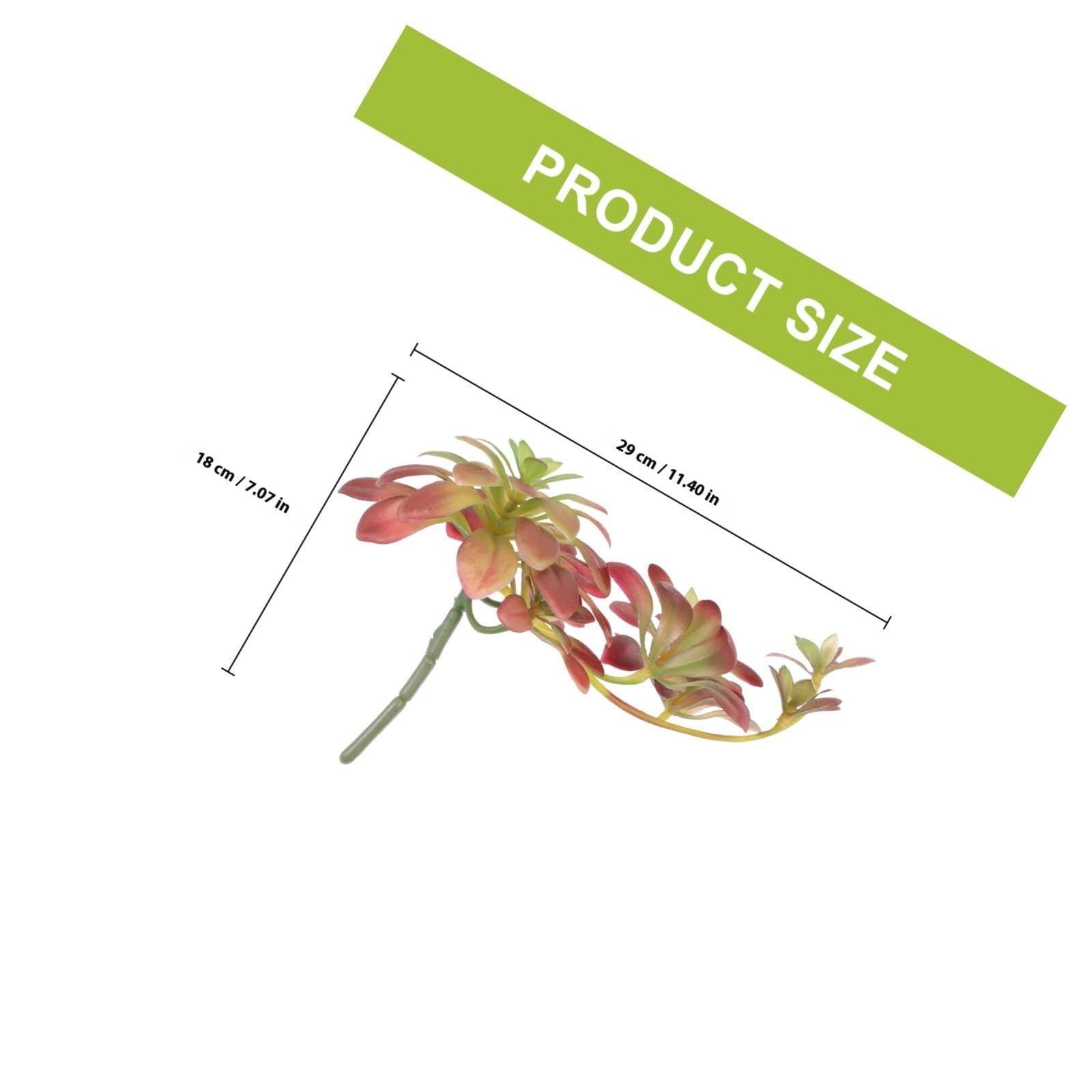 Plante Artificielle Succulente 27cm Marron en Plastique Réaliste | Vitrine et Composition de Fleur, Déco Intérieure Maison, Style Réaliste, 1 Pièce