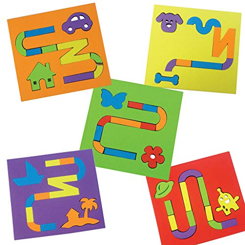 Imagimake Mazelines Activity Kit and Puzzle (3 Years +) to Build Problem Solving and Spatial Recognition, 8 mm Foam (Multicolor)