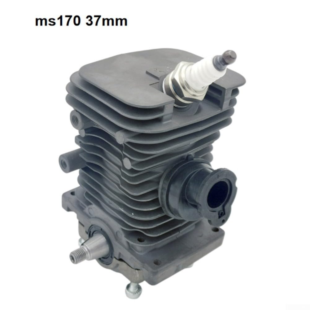 Kit cylindre et vilebrequin de rechange pour tronçonneuses MS170 MS180 avec étincelle pour récupération de performance (MS170 37 mm)