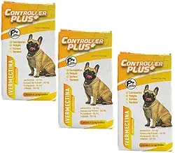 Remedio 4 Em 1 Carrapato, Vermes, Pulga E Sarna 12 Comp 15kg