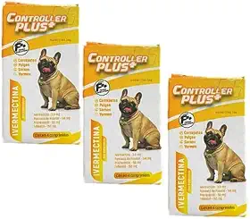 Remedio 4 Em 1 Carrapato, Vermes, Pulga E Sarna 12 Comp 15kg