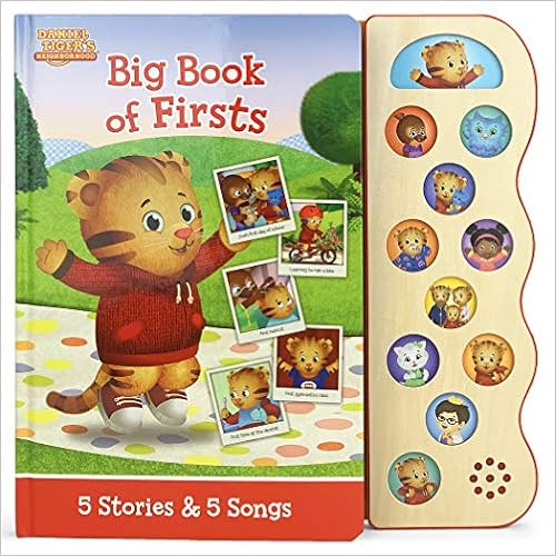 Daniel Tiger Big Book of Firsts for Toddlers: Let's Try New Things Together Includes Stories & Songs about the First Day of School, First Haircut, First Dentist Visit, and More! () () book cover