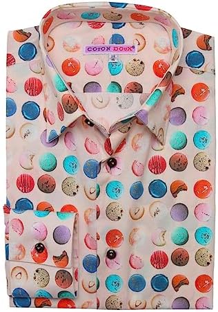 Amazon.co.jp: [コトンドゥ] CotonDoux 柄シャツ メンズ シャツ 長袖