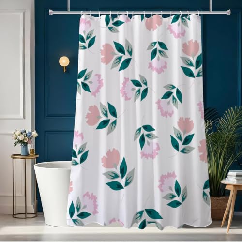 Rideau de douche 180x210 cm beige lavable en polyester imperméable - 3