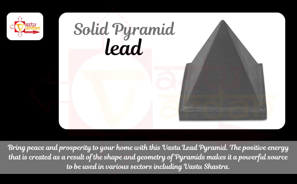 Image of Lead Pyramid | Vastu Remedy | Solid Pyramid | Yantra for Healing for Positive Energy (Pack of 1)