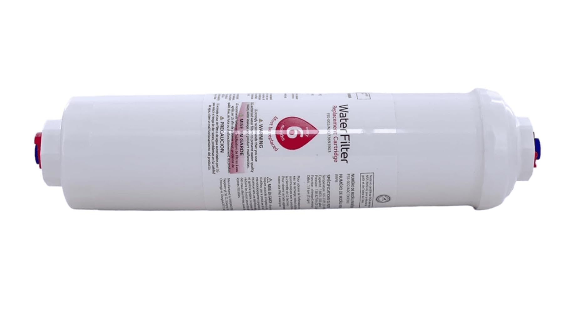 Externer Wasserfilter ADQ73693903 - FSS-002 kompatibel mit LG Kühlschränken