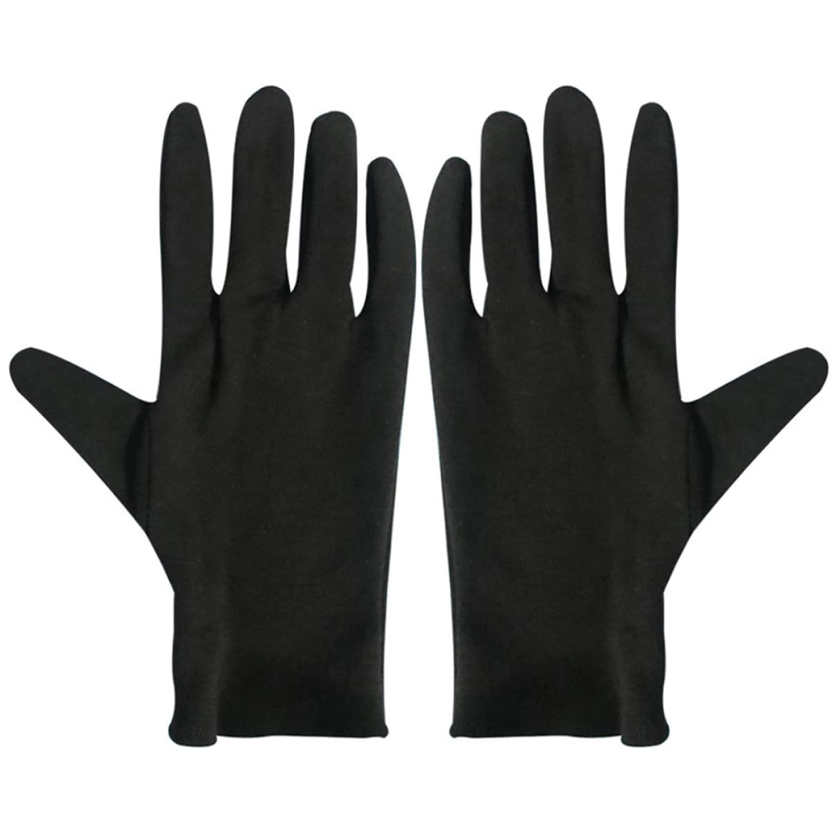 Guantes de algodón negros protectores Uonlytech de fácil limpieza 8