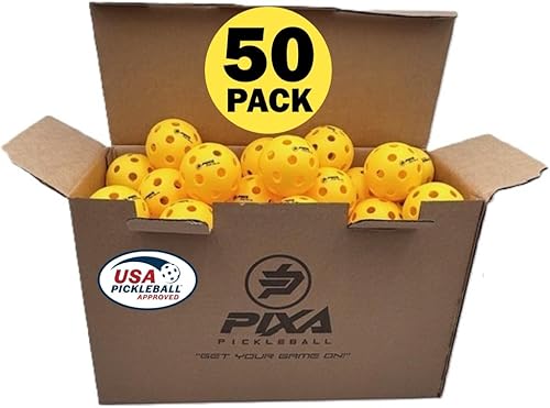 Miniatura 25 de PIXA Titan Pro 26 Pickleball para interiores, aprobado por USAPA, bolas de pickleball duraderas para interiores, rebote constante, vuelo suave