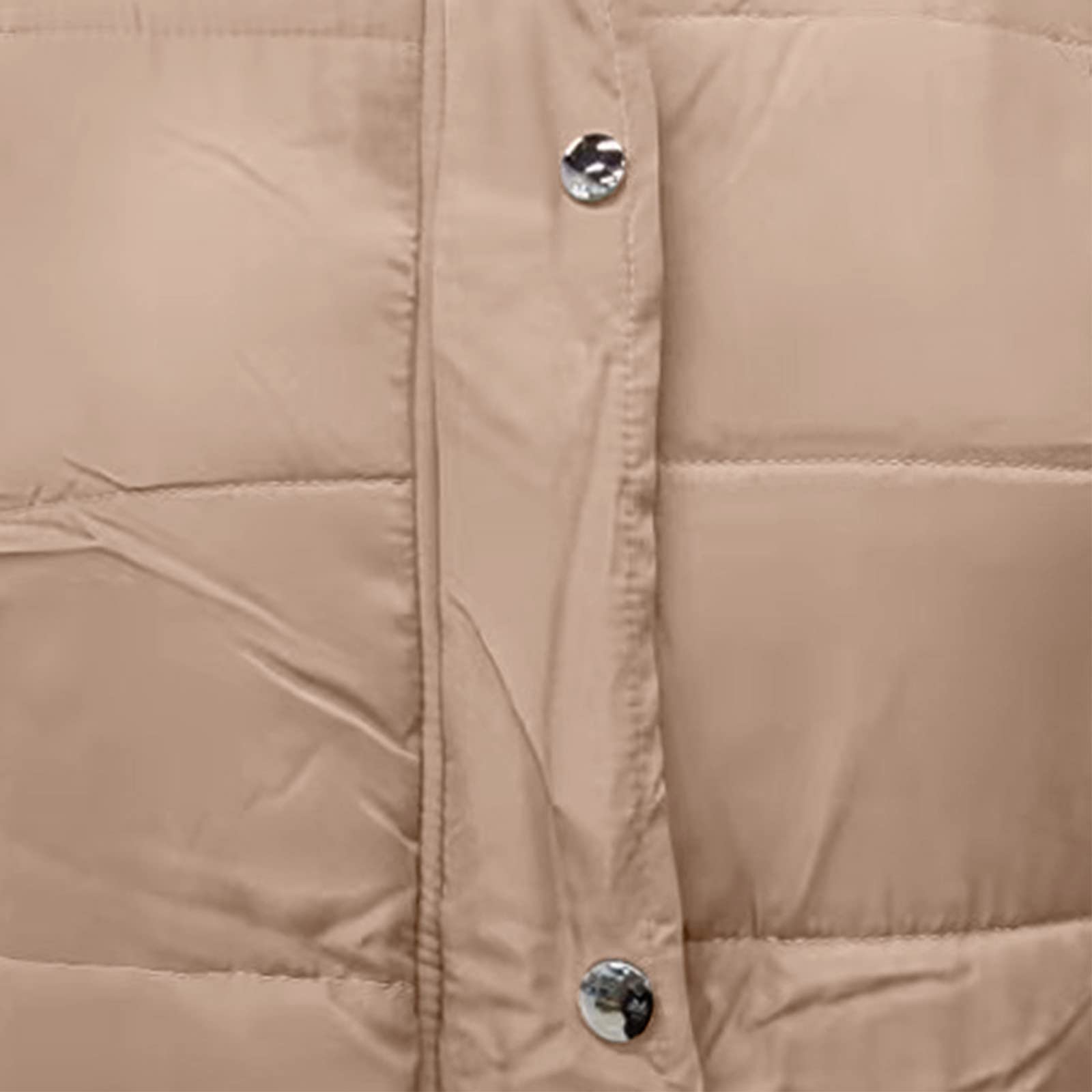Chaleco acolchado largo de invierno para mujer, con capucha, sin mangas, cálido, resistente al viento, con bolsillos, chaqueta acolchada, monocolor, deportiva, de entretiempo, S - 5XL