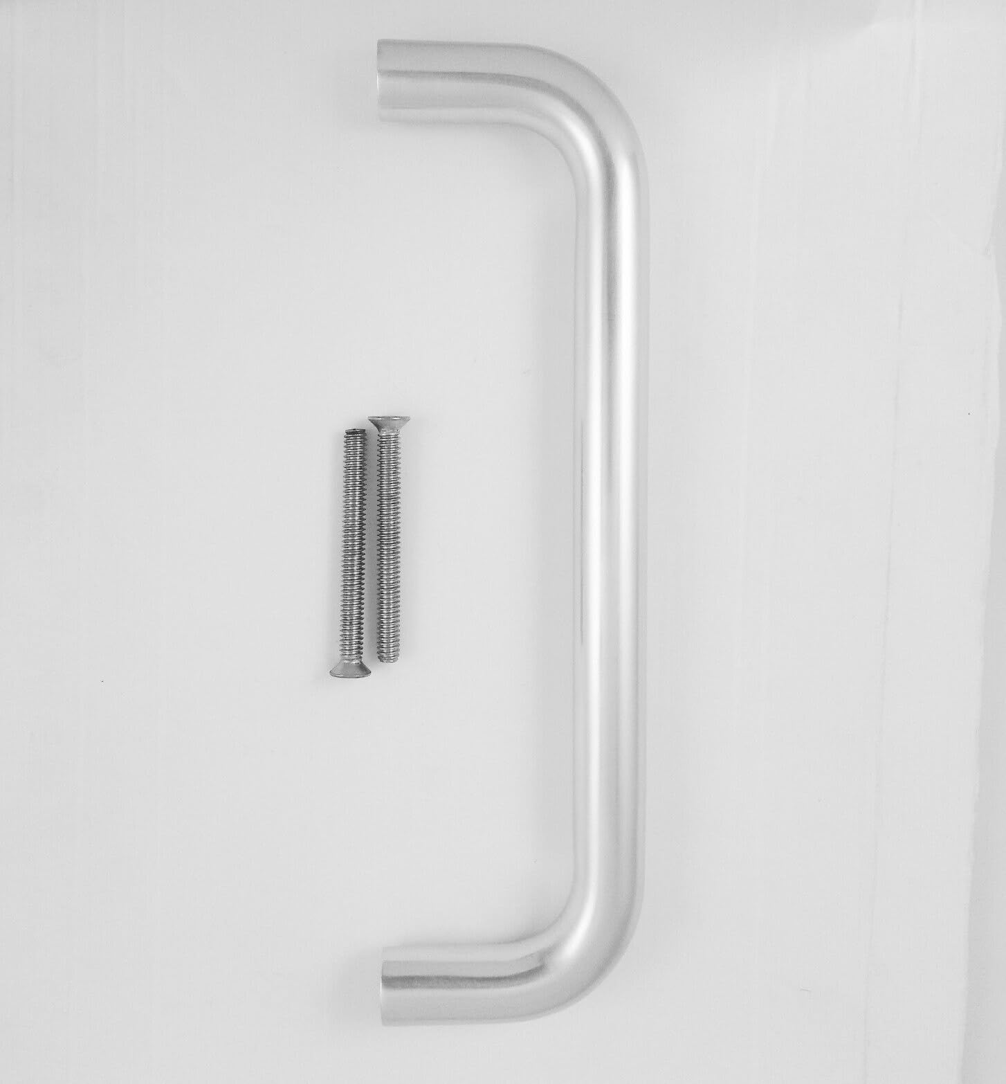 D Shape Aluminium Pull Handle Bolt Through 19mm x 225mm