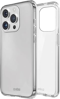 SBS Skinny Case – Cover for iPhone 16 Pro – Compatible Wireless Charging, Slim Design 0.3 mm, Flexible and Resistant, Protection from Bumps and Scratches, Camera Protection, TPU Material, Transparent