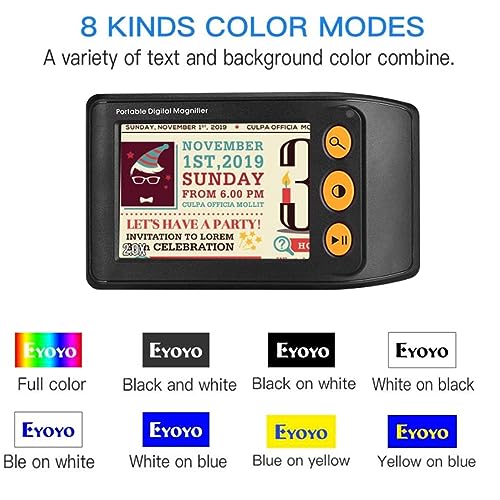 Loupe numérique portable avec écran LCD de 3,5", zoom 2X-25X et lumière, aide à la lecture portable pour livres et petites impressions, poignée pliable pour une utilisation facile