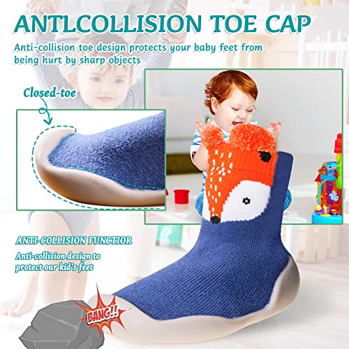 Eocom Baby Shoes Toddler Boys Girls First Walking Socks Shoes Non-Skid Slipper Indoor Floor Sneakers For Unisex Newborn Infants thumb #3