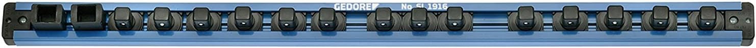 Gedore SL1916 580 mm Tool Holding Rail for 1/2 - Blue/Black (16-Piece)