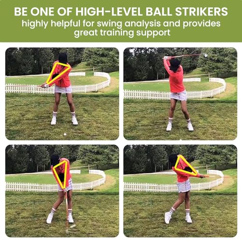 FINGER TEN Golf Smart Ball Training Aid Impact Inflatable Balls with Air Pump Adjustable Lanyard Assist Teaching Posture Correction Trainer Aids for Men Women Beginner Golfer (Gray)