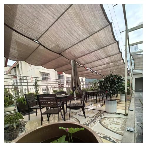 Housse d'ombrage rétractable contre la chaleur de la terrasse pour tonnelle et jardin