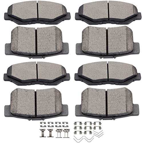 Image of SCITOO D914 D537 Ceramic Brake Pads Kits Front & Rear Replacement For Acura ILX 2013-2015,For Honda Civic 2012-2015