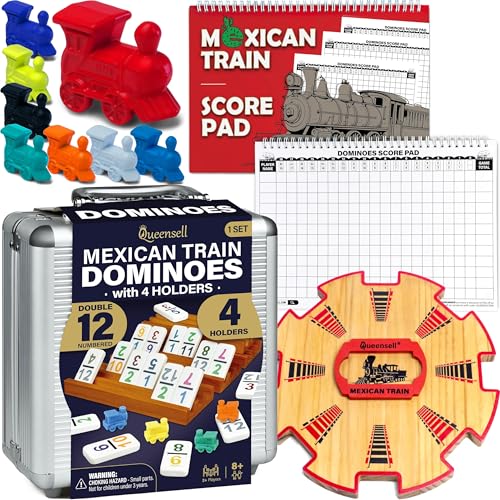 Dominoes Double 12 con soportes y accesorios miniatura 1