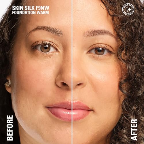 Image of Revolution Skin Silk Serum Foundation- F9.5, Neutral Cool 23ml | Lightweight, Hydrating Foundation with Hyaluronic Acid & Peptides | Natural, Radiant Finish with Light-Medium Coverage | Long-Lasting Base Makeup | Shades Specially Selected for Indian Skin Tones