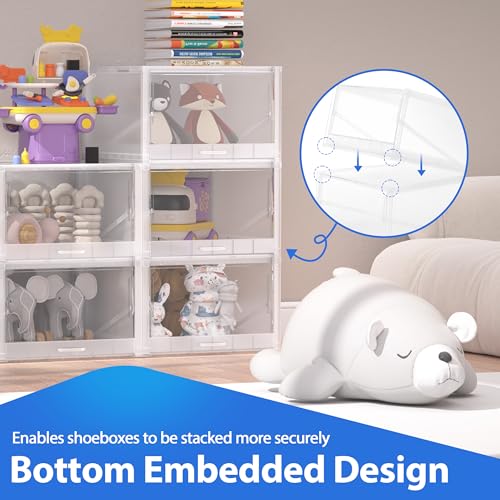 Primezoneclearshoestorageboxesstackablefitussize15xxlargeplasticshoeboxpulloutplasticshoestorage24packshoedisplaycasecleardoorsneakerstorageeasytoassemblewhite Urban Country Home Decor Primezone clear shoe storage boxes stackable fit us size 15 xx large plastic shoe box pull out plastic shoe storage 24 pack shoe display case clear door sneaker storage easy to assemble white urban country home decor