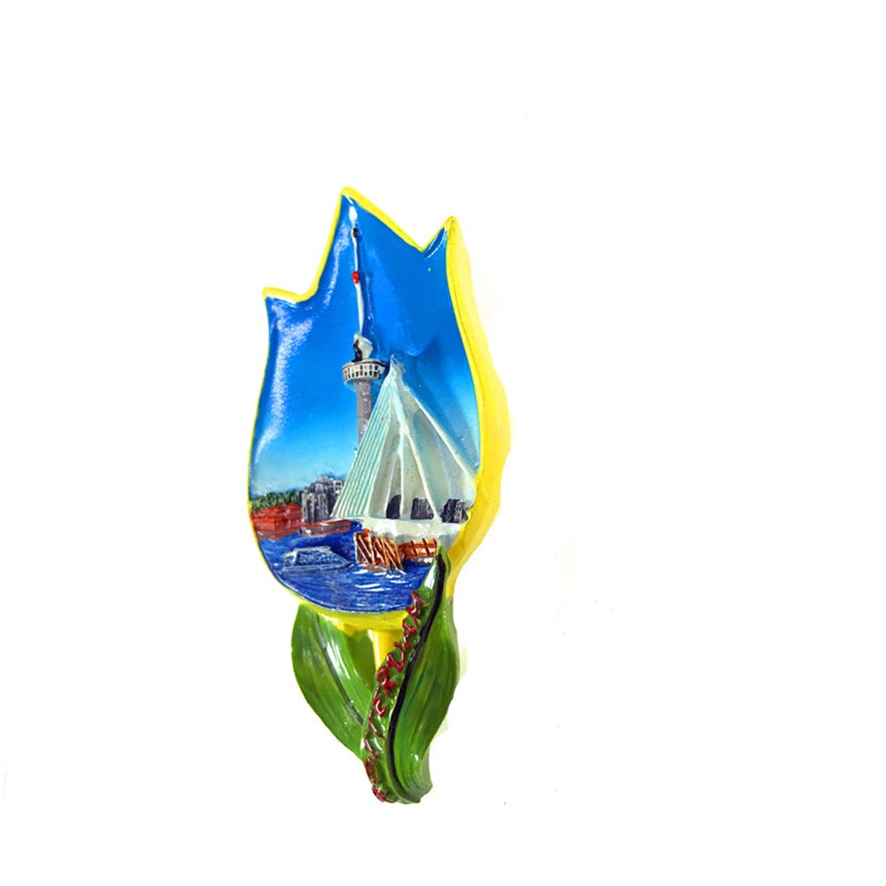 3D Rotterdam Holland Frigorifero Magnete Frigorifero Souvenir turistici Adesivi magnetici in Resina Decorazione per la casa e la Cucina dal Regalo di Viaggio