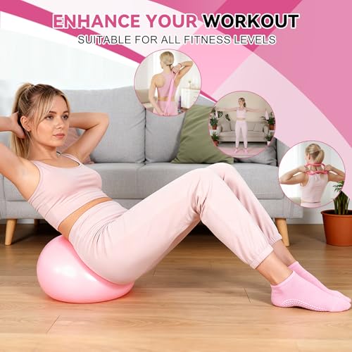 LiKiLiKi Pilates Ring and Ball Set, Home Pilates Equipment for Women - image 4